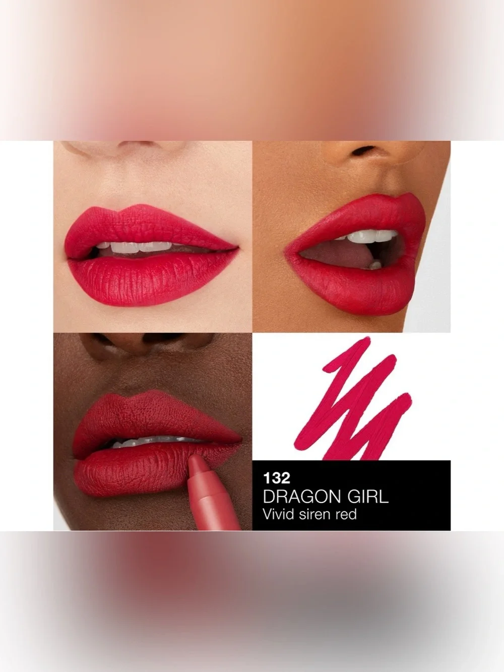 NARS Powermatte Lipstick — Dragon Girl (Bold Red) mini bullet